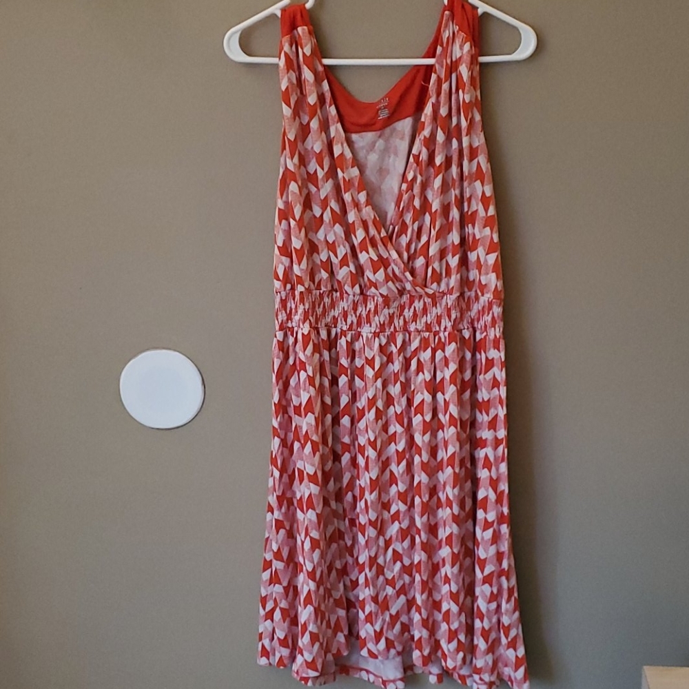 2X Ana Red and White Dress
